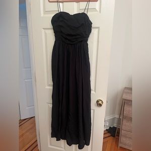 THE LORELEI RUCHED-BODICE MIDI DRESS